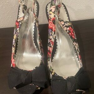 Rampage Black and Red Stiletto Heels